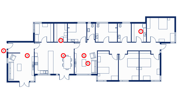 Group Home Plan Circulation Fully Group Home Plan Circulation Fully
